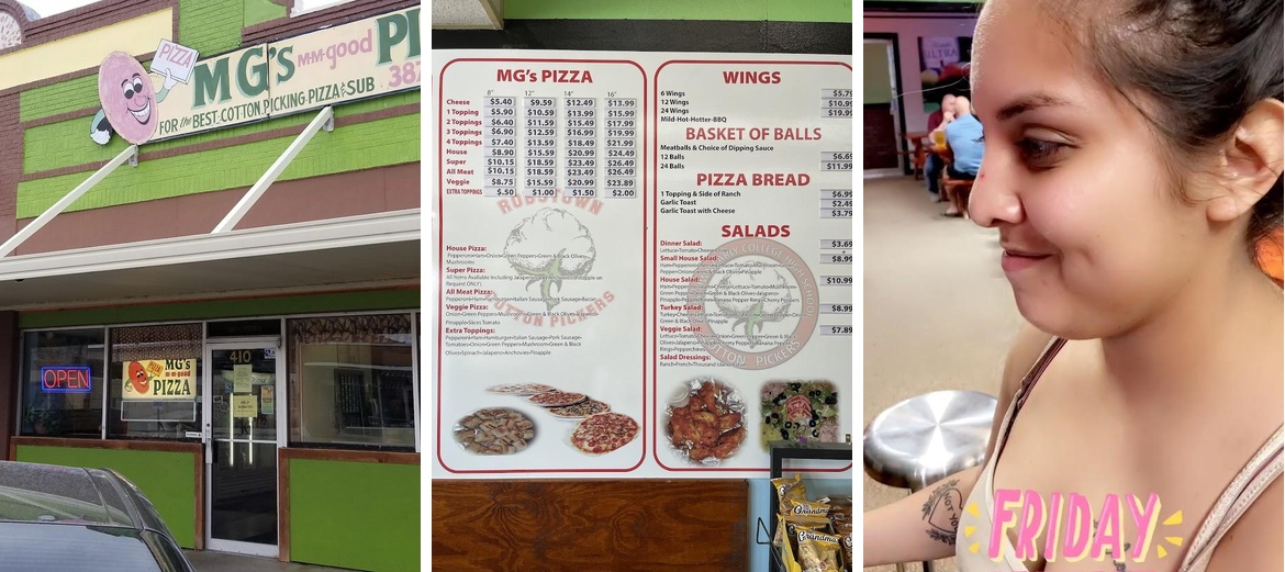 MG'S Pizza Menu